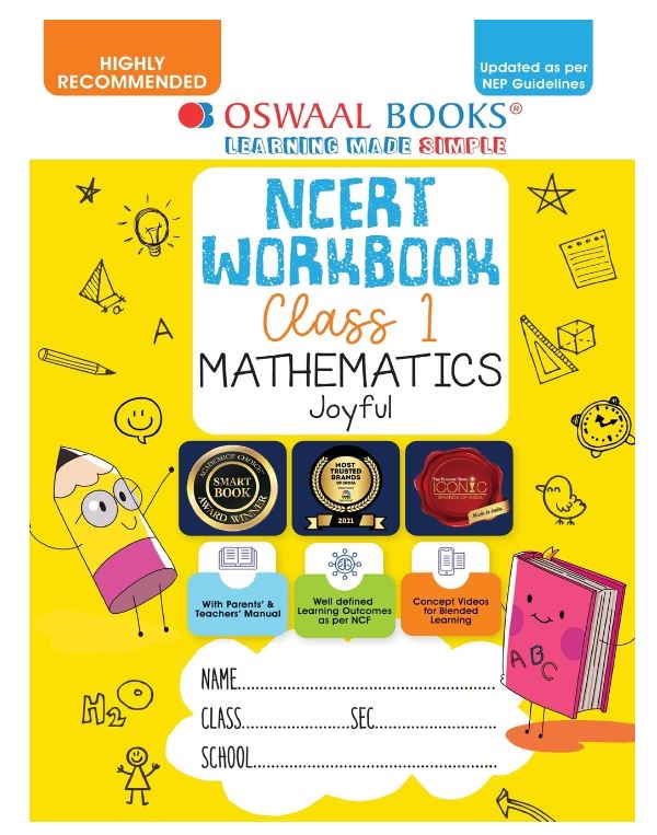 Oswaal NCERT Workbook Class 1 Mathematics Joyful